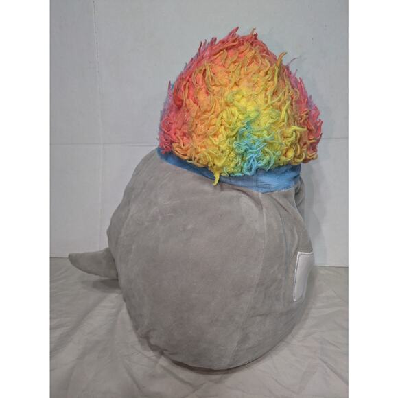 Squishmallow Ridge Husky Dog 16" Stuffed Plush Squishdoo Rainbow Afro RARE Read - Picture 5 of 10